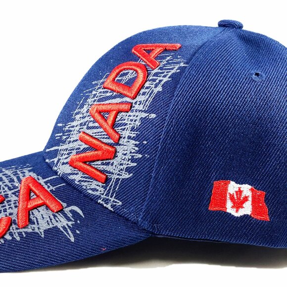 Variety To Go Canadian Baseball Hat/Cap, Adjustable Sports Hat (1008 Navy) - Picture 3 of 6